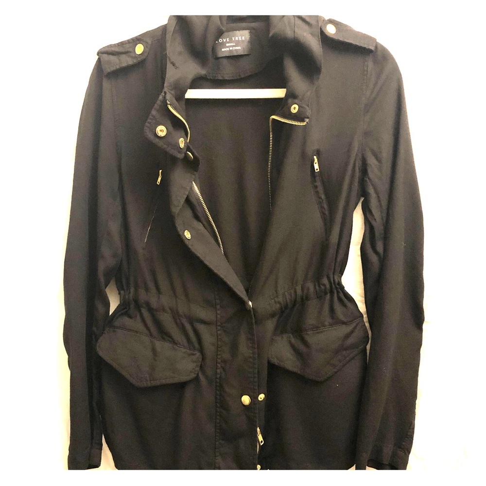 Love Tree drawstring waist jacket